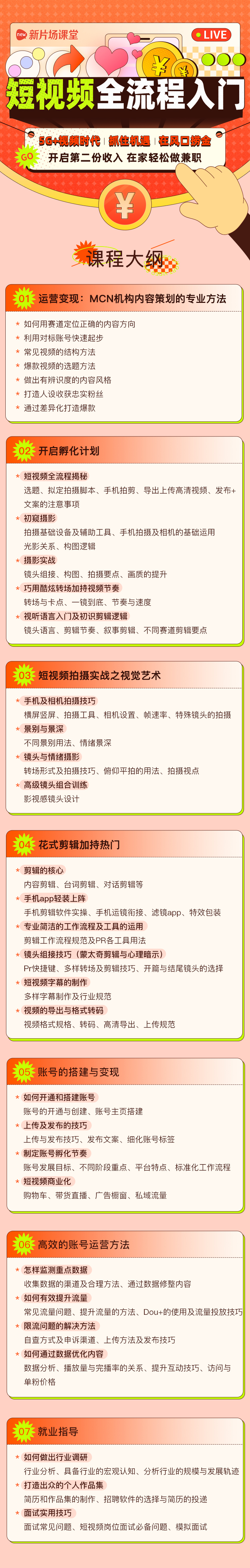 图片[2]摄影摄像-剪辑后期-编剧导演课程短视频全流程入门课摄影摄像-剪辑后期-编剧导演课程影视课程众筹
